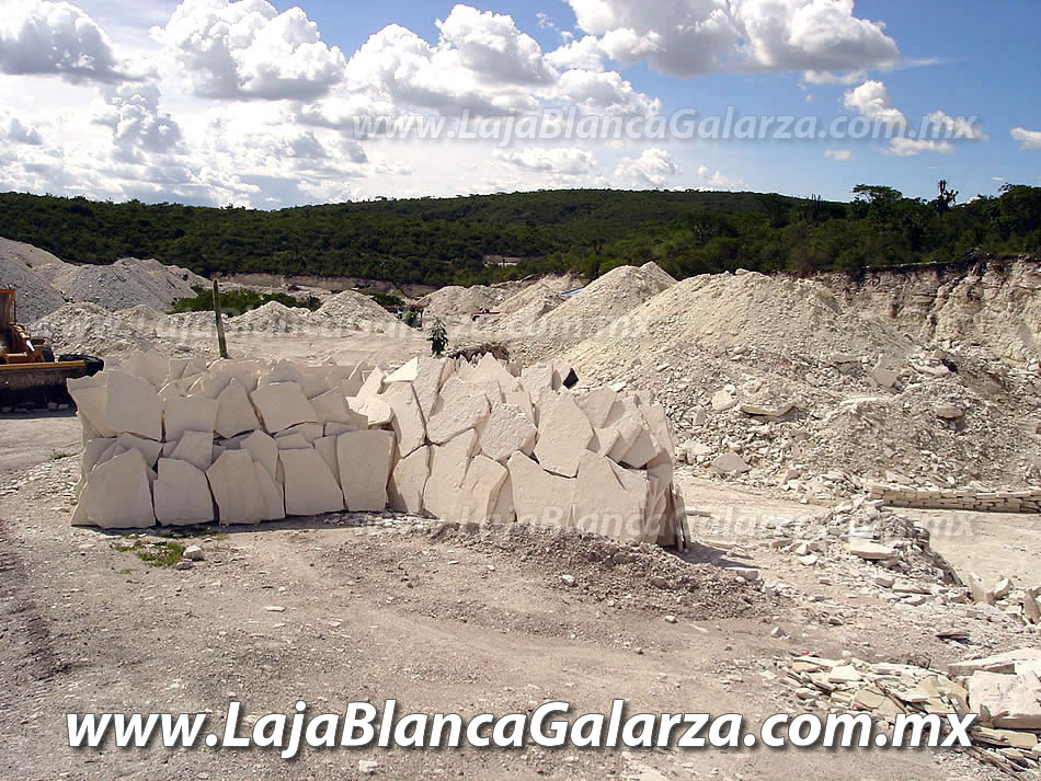 Piedra Laja Blanca Galarza Cantera